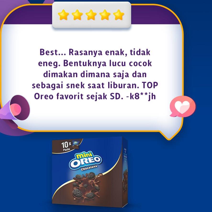 

Paling Baru Mini Oreo krim Chocolate 20g x10,,