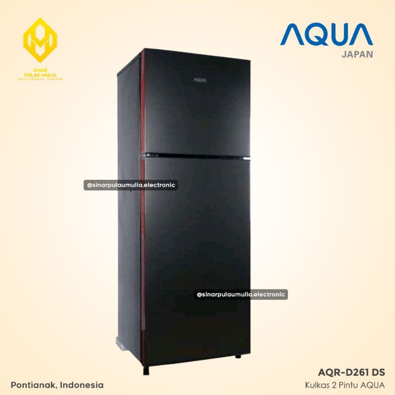 Aqua Kulkas 2 Pintu 203 Liter [Multi Air Flow] - AQR-D261 DS / AQR D261 DS / AQRD261 / AQR D 261 DS