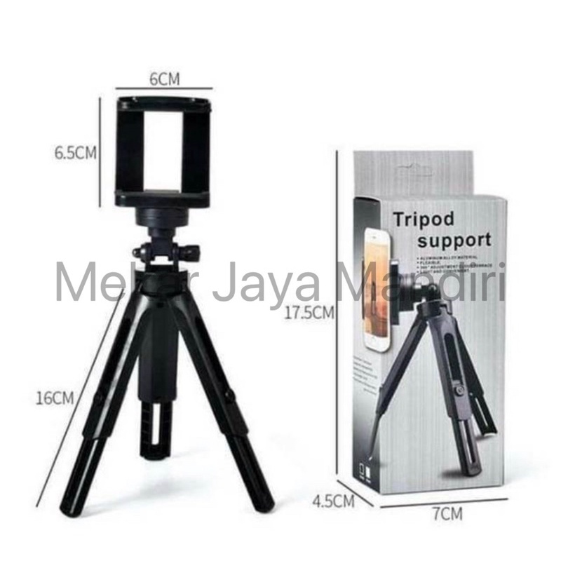 Tripod Support Mini - Phone Extendable With Holder U Satoo Penyangga HP Smartphone Kamera Smartphone