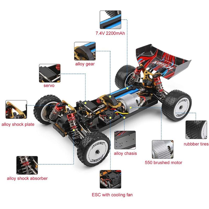 Jual wltoys Wl 104001 1:10 rc car buggy 