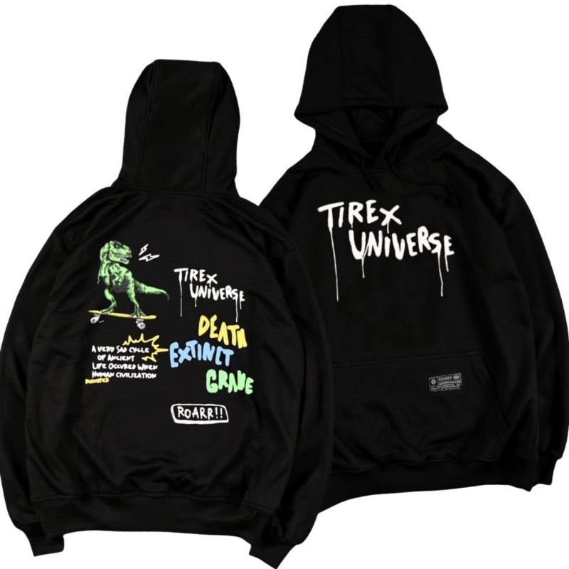 Hoodie black motif/Hoodie pria & wanita/Hoodie original/Hoodie bgoods/Hoodie polos hitam