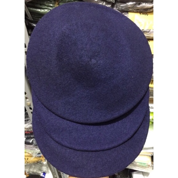 baret biru dongker pure wool{baret biru dongker camel pure wool{baret navy blue camel pure wool