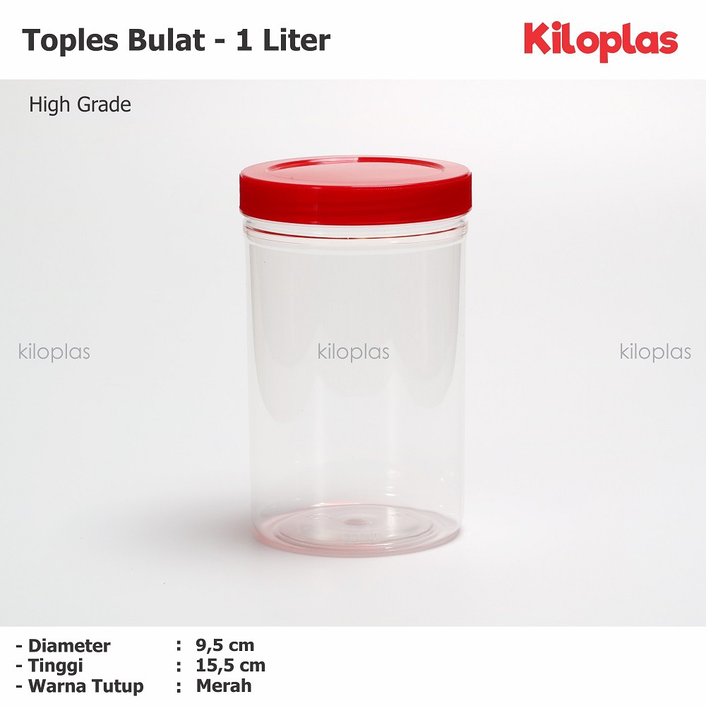 Toples Plastik 1 Liter / Toples Plastik Serbaguna / Toples Murahi