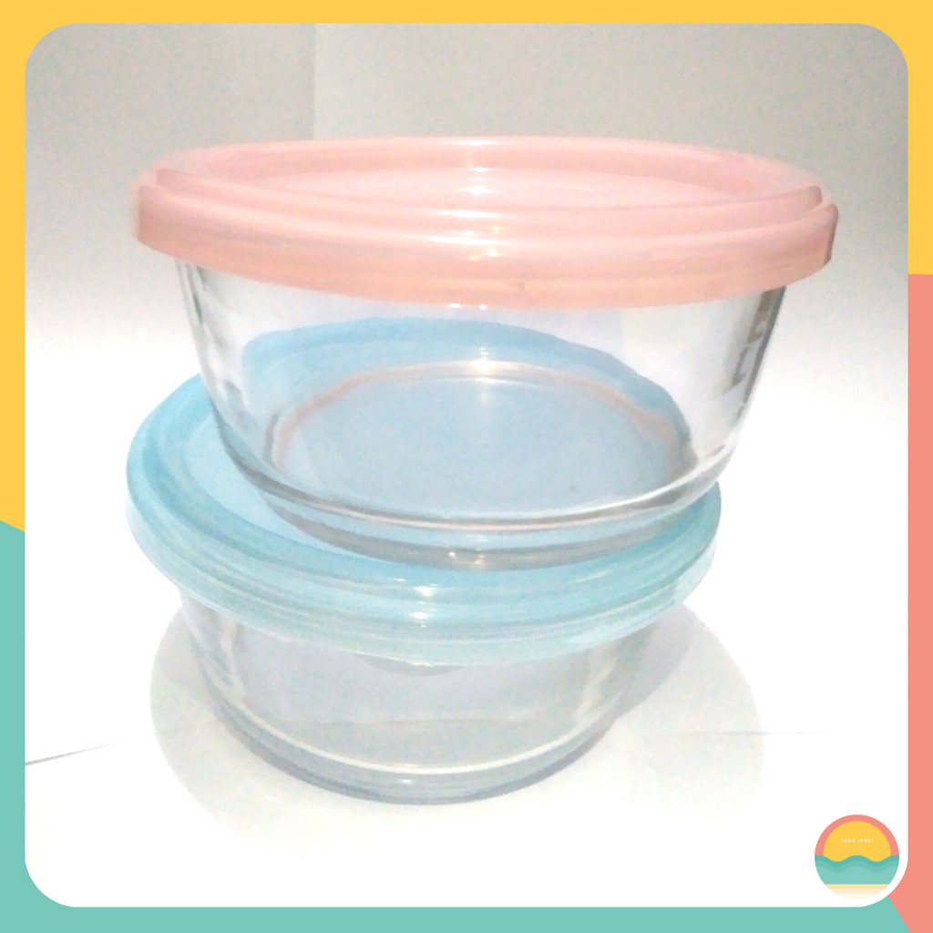 [NEW] Mangkok Kaca Tutup Serbaguna | Mangkok MPASI