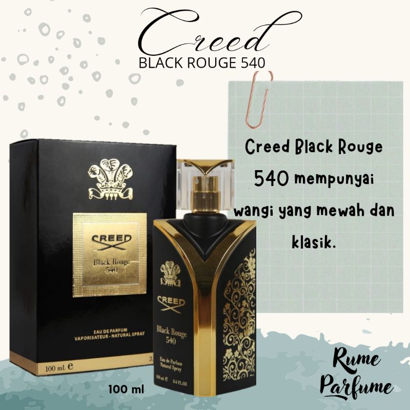 PARFUM COWOK / PRIA MURAH CREED BLACK ROUGE 540 100ML