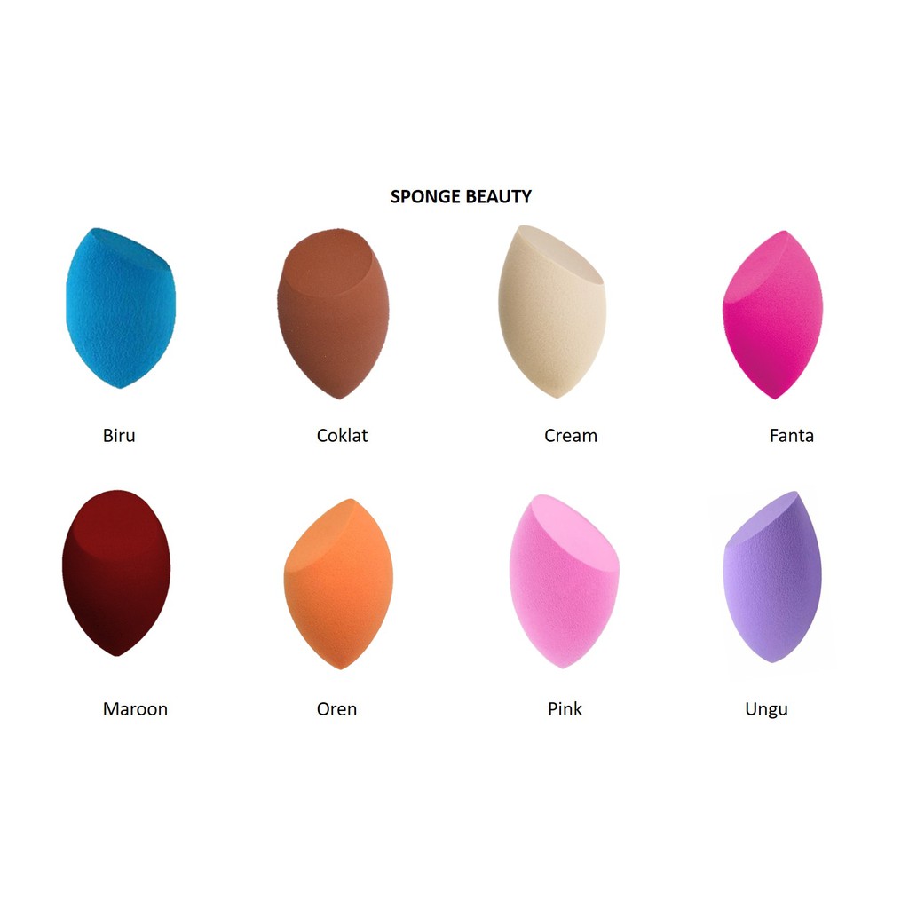 DODORY Beauty Sponge Blender Teardrop Spons Blender Make Up Telur