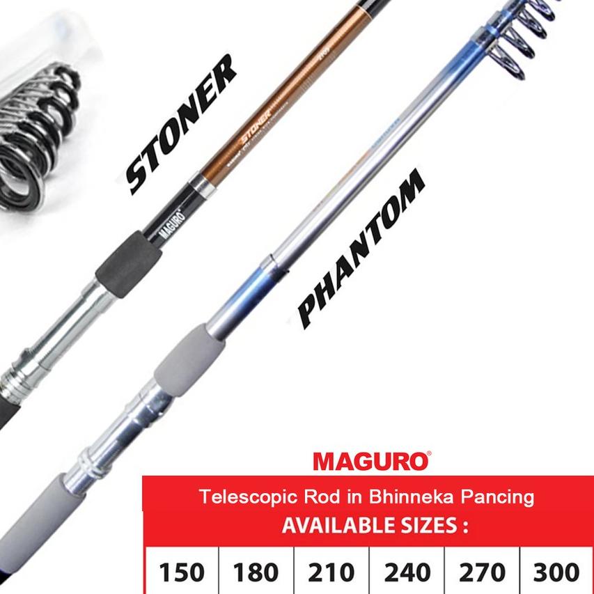 ☪ Joran Maguro STONER | PHANTOM | Telescopic Rod | Antena Rod ➦
