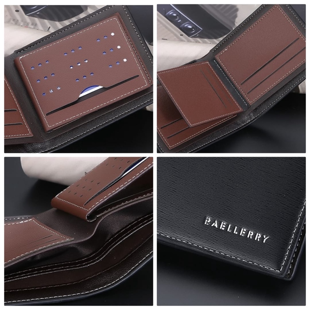 DOMPET LIPAT PRIA KULIT BAELLERRY ORIGINAL KECIL IMPORT RAFA WA499B5 PENDEK MINI PREMIUM SLOT KARTU UANG COWOK KEREN DISTRO LAKI MURAH REMAJA KEKINIAN TERBARU BATAM BRANDED