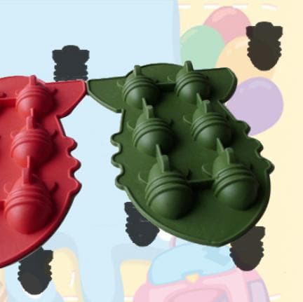 Cetakan Kue / Puding / Cokelat / Es Batu Berbentuk Bom Atom (6 Kotak)