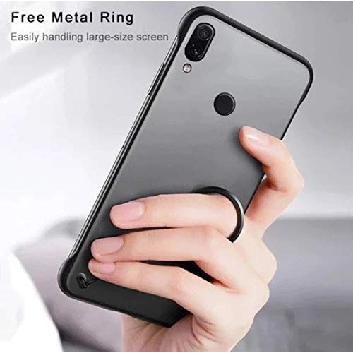 Samsung A20 Case Frameless Transparant Stand Ring Casing