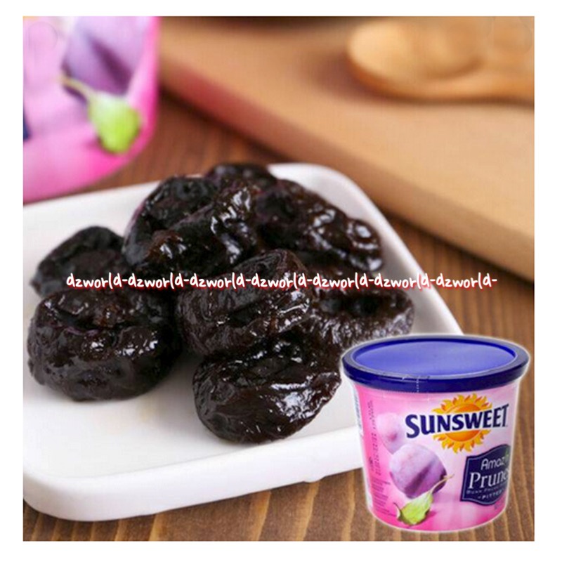 Sunsweet Amazing Prunes Pitted 340gr Buah Plum Kemasan Cup Sun Sweet Kaleng