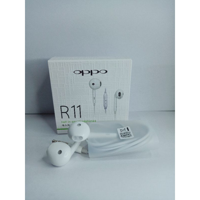 Headset Oppo R11 Stereo Bass Audio Jack 3.5mm