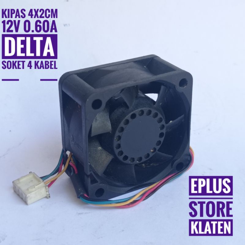 Kipas Fan Dc 4cm 12V 0.60A Delta Brushless cooler fan switching 4x2CM