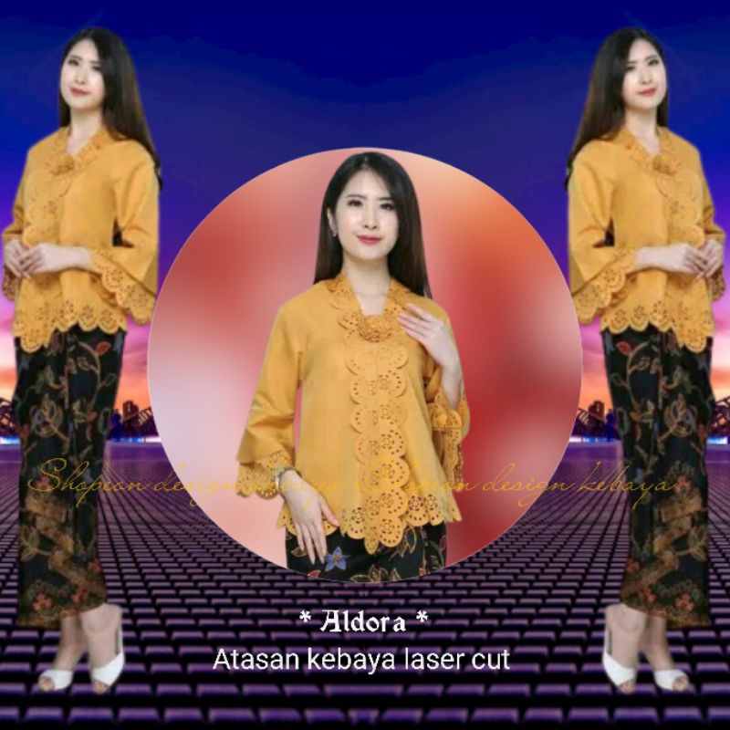Atasan Kebaya Encim Floy Modern Wisuda Pesta Aldora