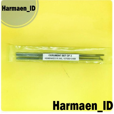 SERUMEN SET ISI 3 SERUMEN SET THT CERUMES SERUMEN SET HOOK ALFAMED SENDOK KOTORAN TELINGA THT KUPING