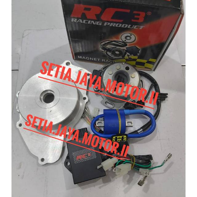 Magnet Rc3 satria Fu 150 planes plendes magnet koil cdi soket 1set lengkap original rc3 satria fu
