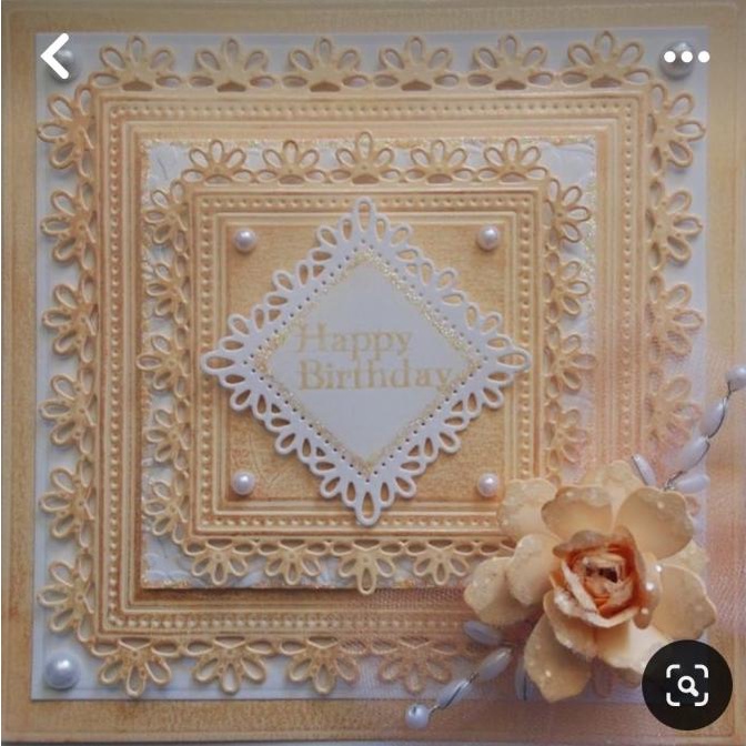 

Metal cutting dies square set cetakan stencil metal for cards etc#167