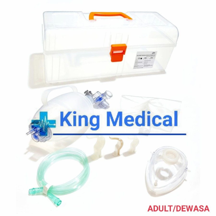 Ambu Bag/Resucitator Set Manual Dewasa MPM Silicone
