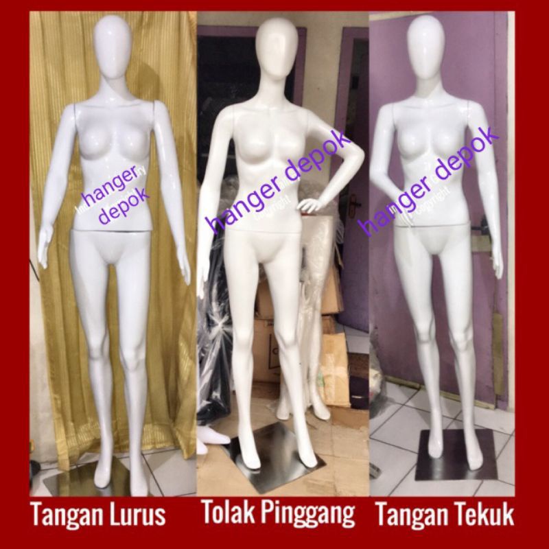 Manekin Full body Cewe alien Jari Fiber