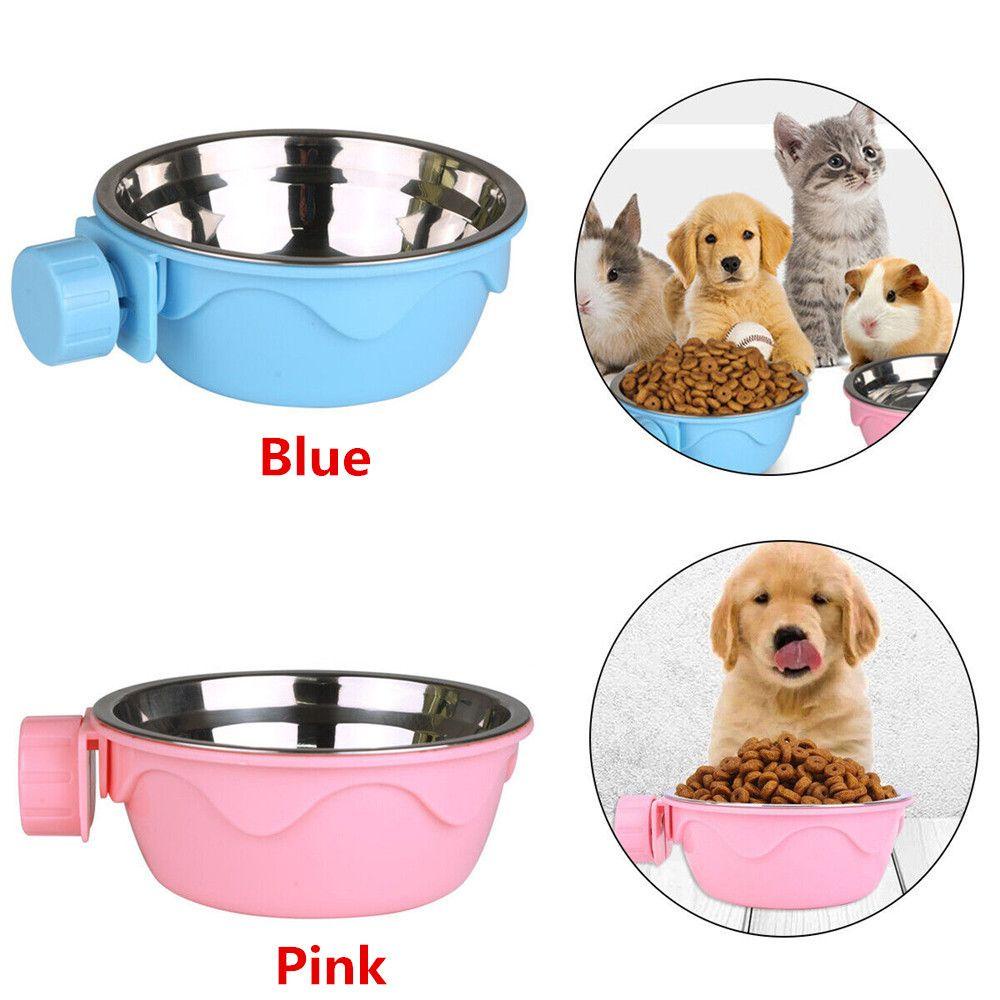 Solighter Dog Bowl Fixed Puppy Food Dispenser Mangkuk Kucing Gantung