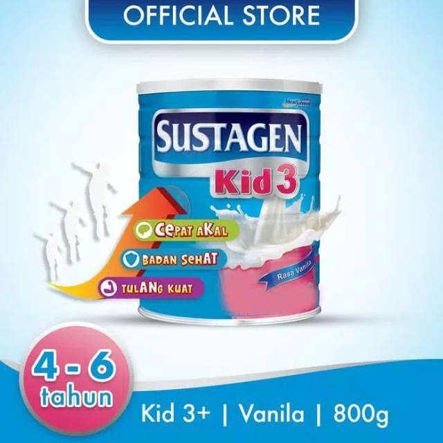SUSTAGEN Kid 3+ Susu Vanila Tin - 800gr