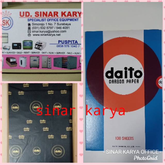 

DAITO carbon paper kertas karbon hitam tindasan nota
