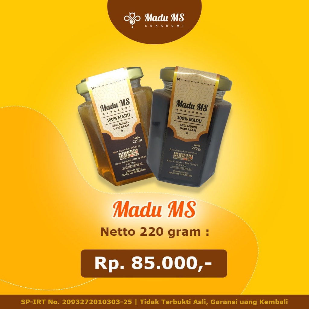 

Madu Murni Asli 100% - Madu MS Multifora 220gram