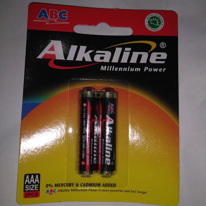 Baterai Alkaline ABC AAA 1 Pack (Isi 2 Pcs)