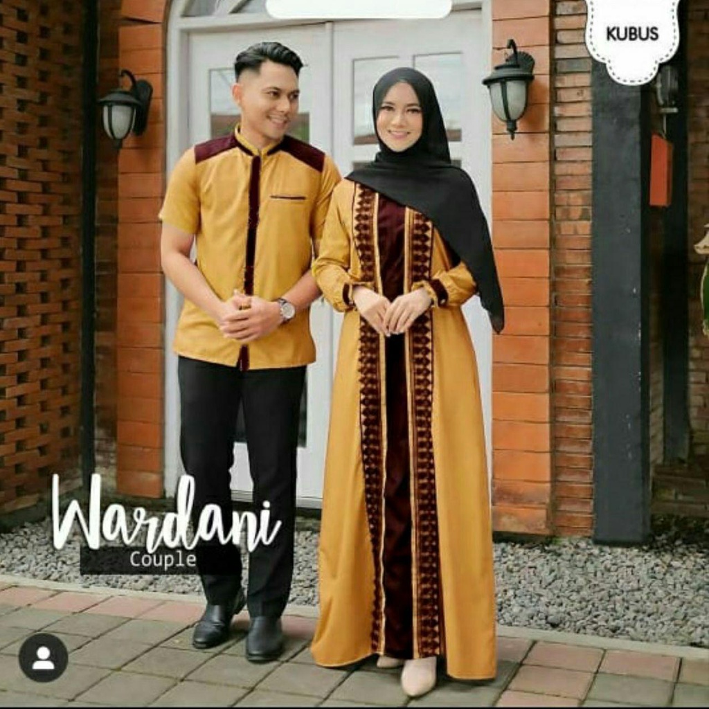 SAROJA (555) BAJU COUPLE KEKINIAN COUPLE MOSCREPE PREMIUM WARDANI