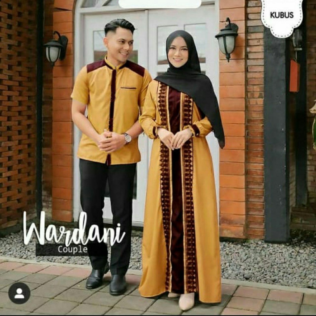 SAROJA (555) BAJU COUPLE KEKINIAN COUPLE MOSCREPE PREMIUM WARDANI