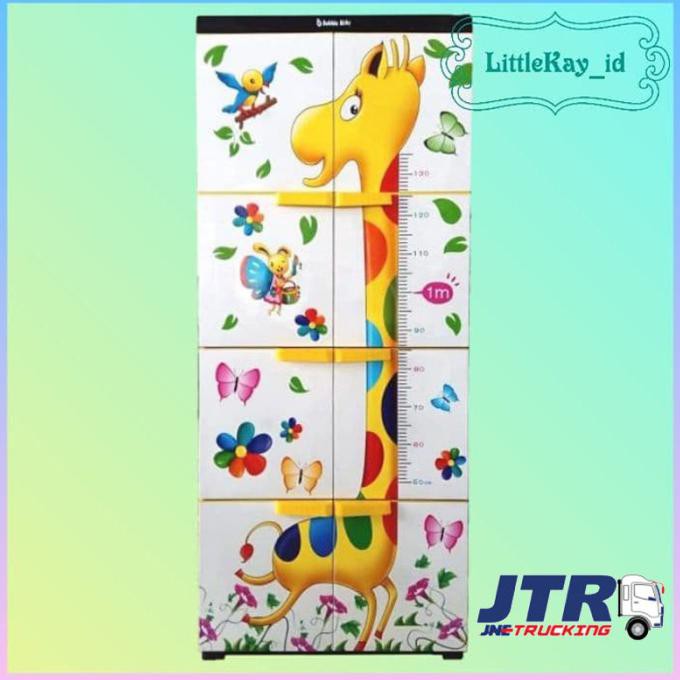 Jne Lemari Plastik / Lemari Pakaian Susun 4 Gambar Jerapah Dan Gajah Pillowg
