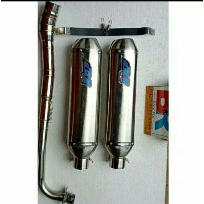 Knalpot racing DOS KAPSUL for all bebek jupiter. vega. smas. supra. astrea. c70. dll