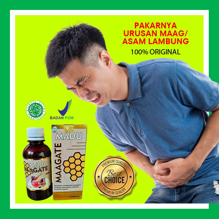 Obat Asam Lambung Herbal Ampuh Madu Maagate Original 280 ml