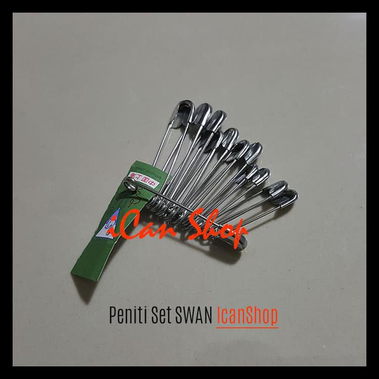 

Peniti Set Swan Putih Isi 12Pcs Special