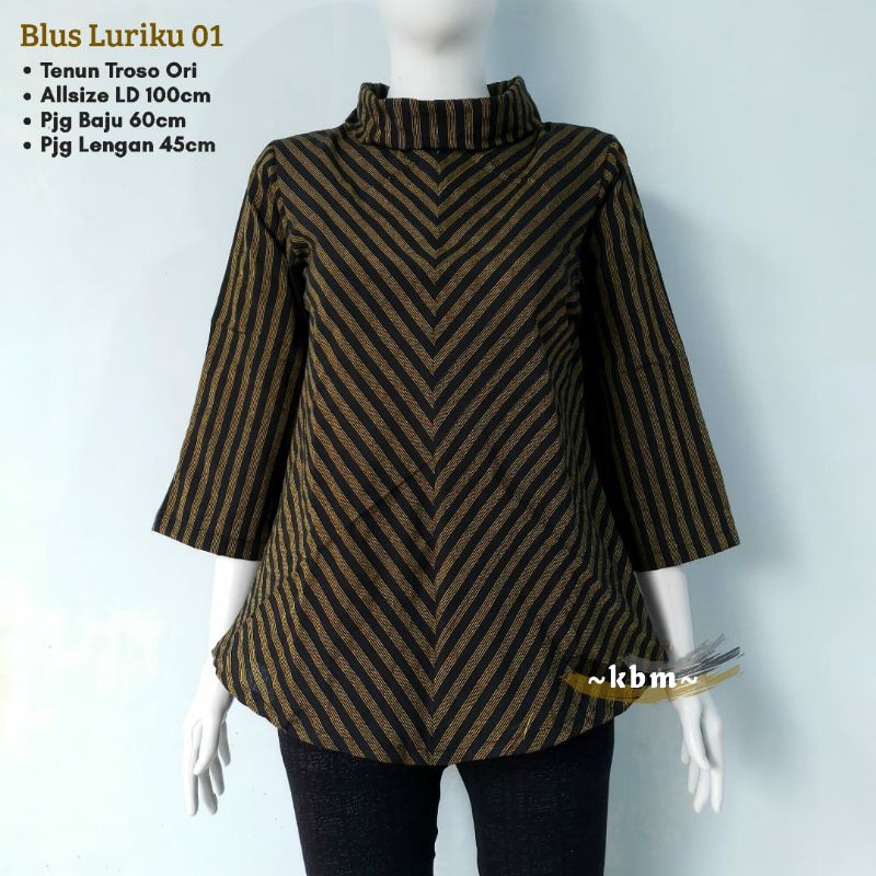 Blouse Batik Lurik Tenun