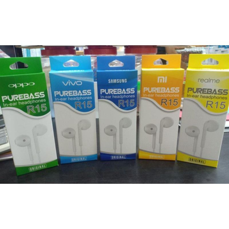 HF/HEADSET BRANDED R15 STEREO SUPER BASS