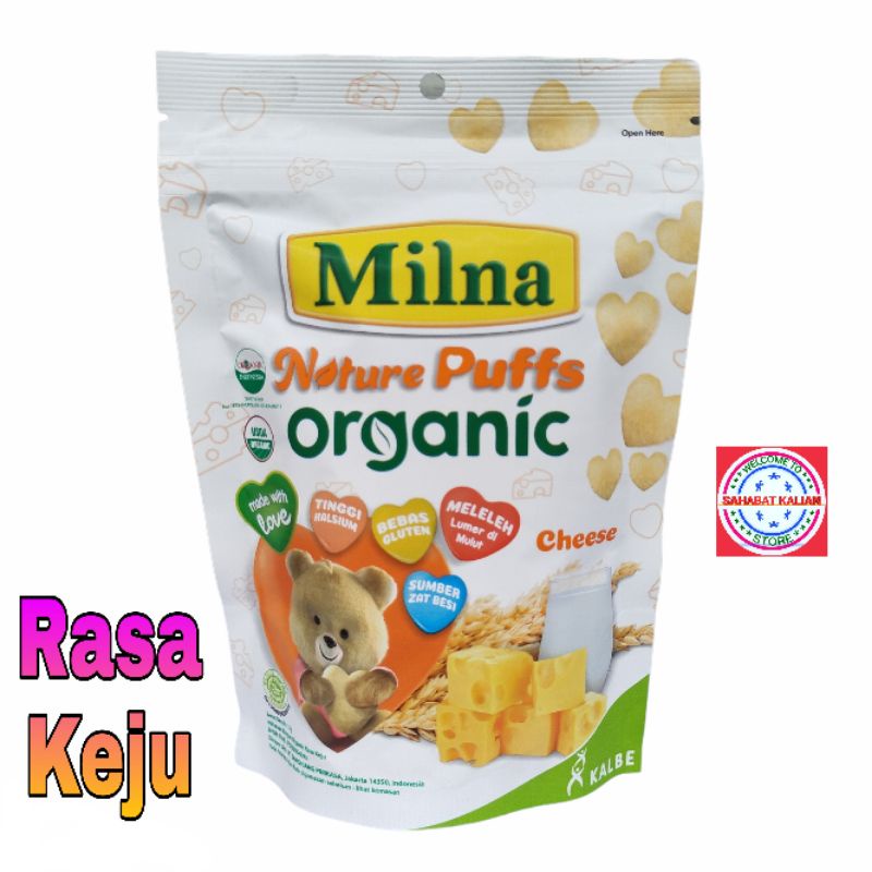 MILNA NATURE PUFF ORGANIC CHEESE 15GR PER 1 PCS