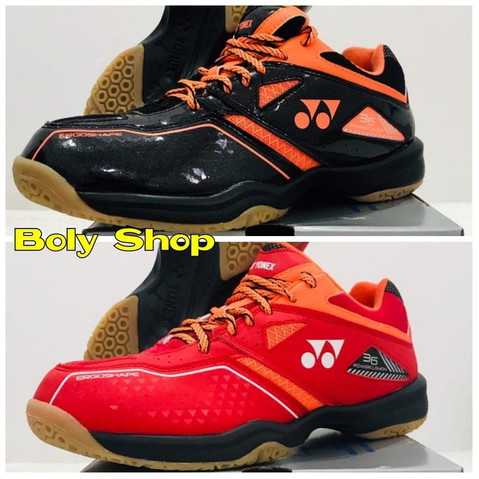 Yonex SHB36 SHB 36 Sepatu Badminton Original Black Red