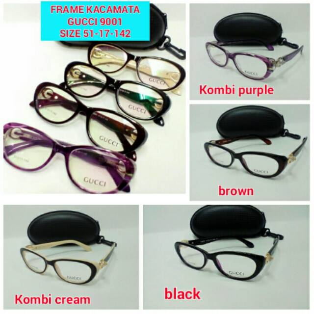 FRAME KACAMATA MINUS /PLUS GUCCI  9001