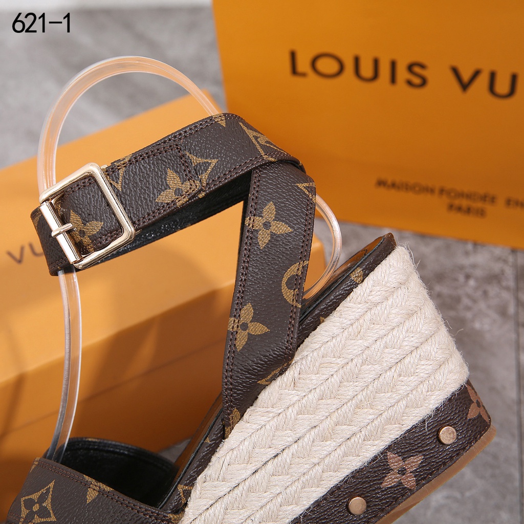 LV Louis Vuitton Wedges #621-1