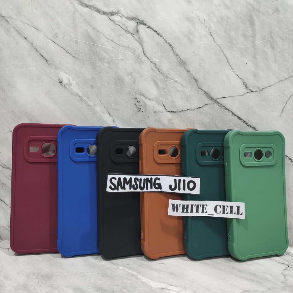 SoftCase ProCamera Silicon Matte Case Full Cover Samsung A6 Plus A750 (2018) C7 Pro C9 Pro J1 2016 J2 Core J3 J4 2018 White_Cell