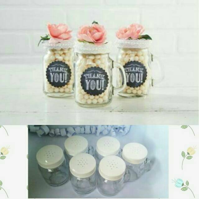 MINNI JAR /Tempat bumbu/toples mini/tempat puding/drinking jar mini/mason jar mini , muraah..
