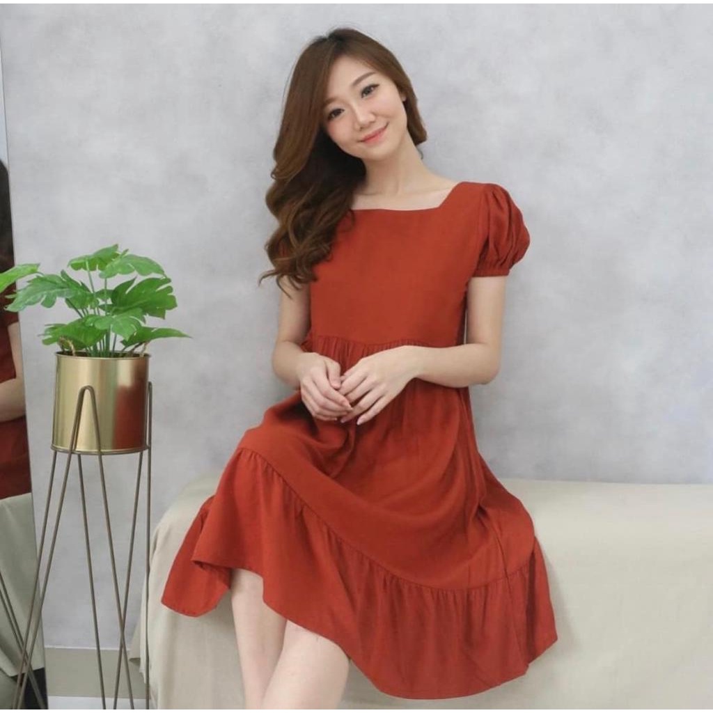 Basic id fashion Dres wanita / korean dres / dres kanaya / pakaian wanaita