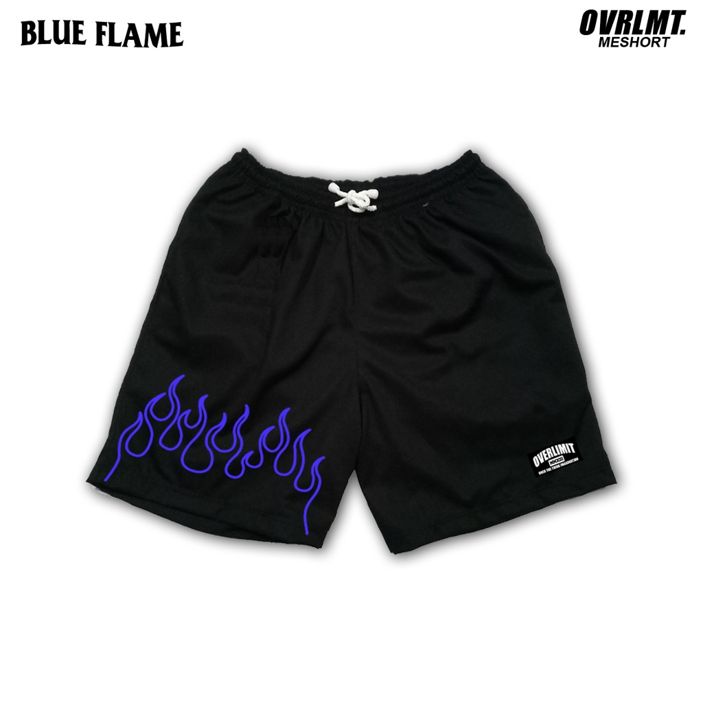 OVERLIMIT BLUE FLAME CELANA PENDEK | BOARDSHORT | MESHORT