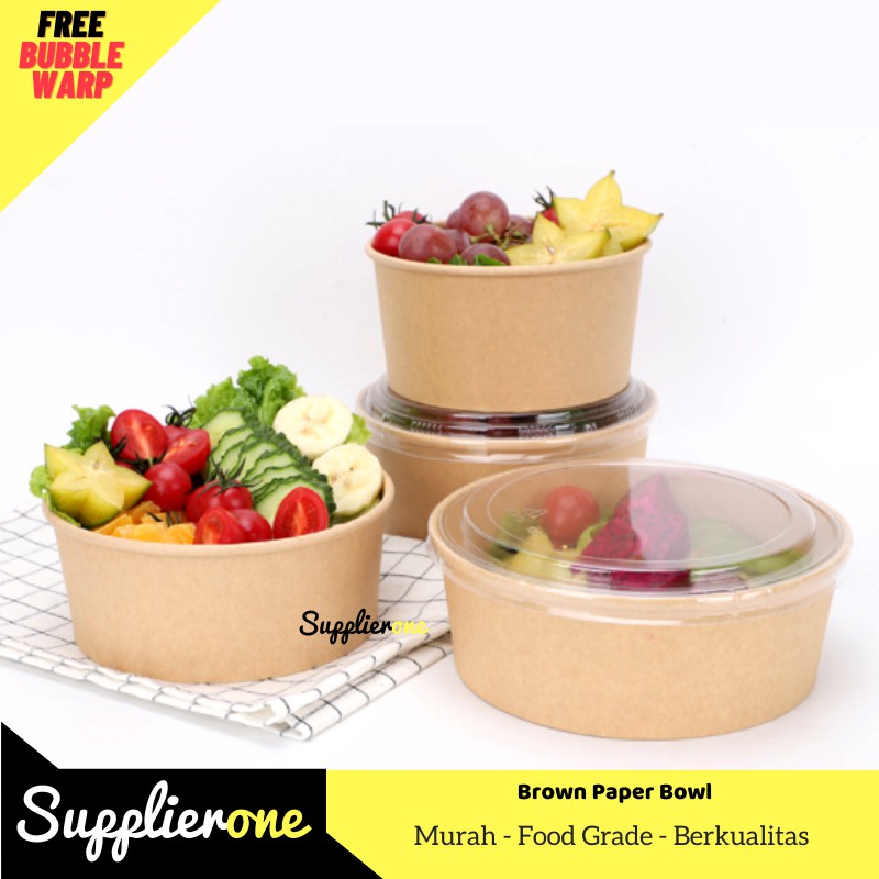 Paper Bowl 1000 ml / Salad Bowl / Mangkuk Kertas / Rice