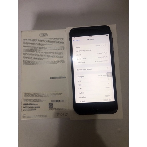 Iphone 7+ 128GB ex iBox