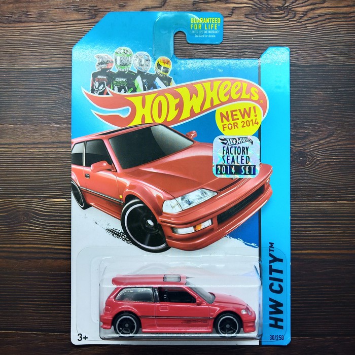 HOT WHEELS 1990 HONDA CIVIC EF MERAH FACTORY SEALED 2014 FREE PROTEKTO