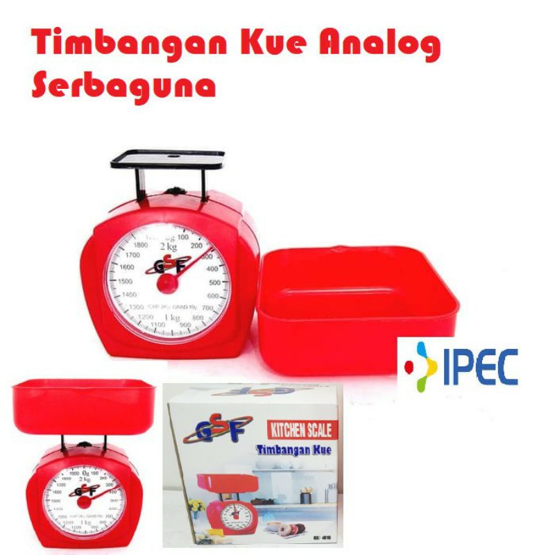 TIMBANGAN KUE SERBAGUNA ANALOG / TIMBANGAN KUE 2KG
