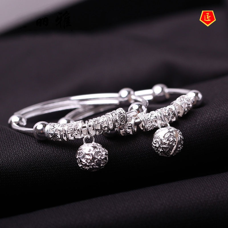 [Ready Stock]Fashion Elegant Baby Bell Silver Bracelet Bracelet