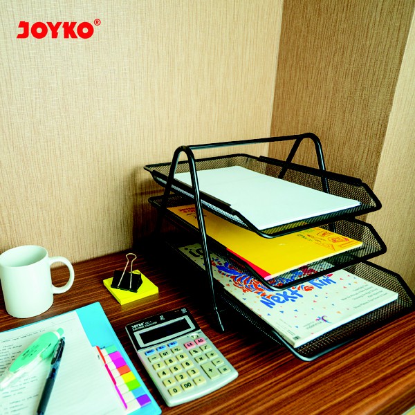 

Joyko Document Tray Rak Wadah Dokumen Elevated tray besi Joyko DT-25 3 Tier Tingkat 3 susun